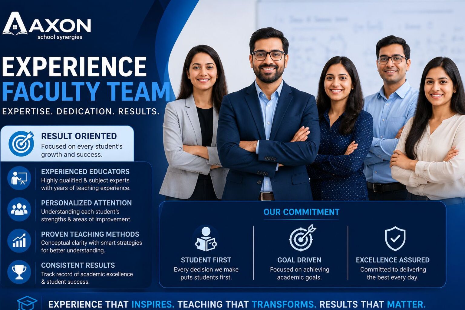 AXON experience faculty team — expertise, dedication, results
