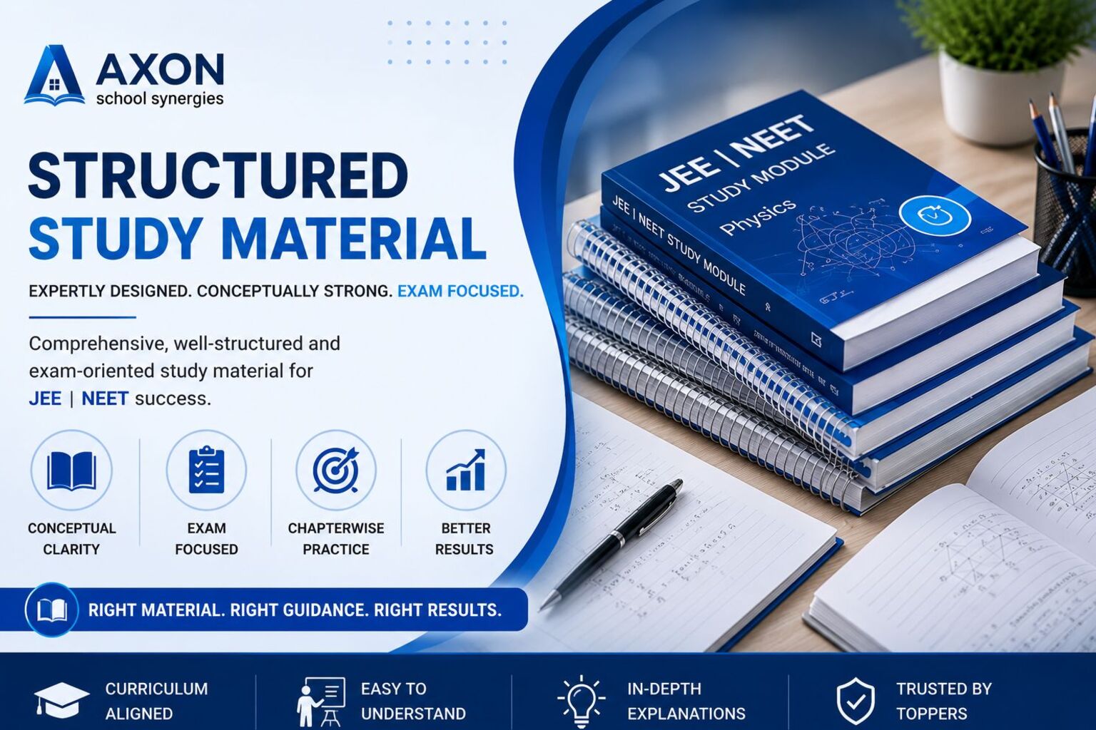 AXON structured study material for JEE and NEET